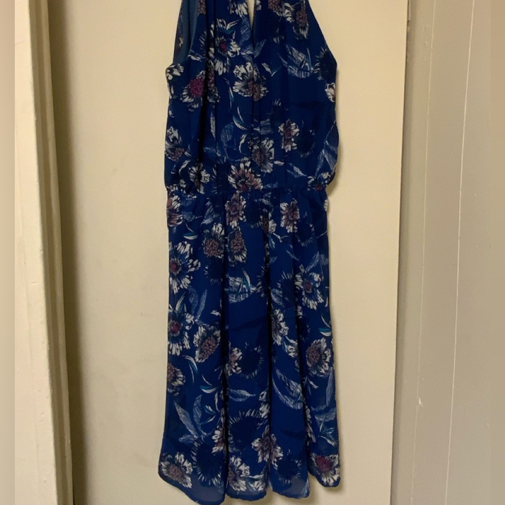 JAPNA Blue Floral Summer Dress